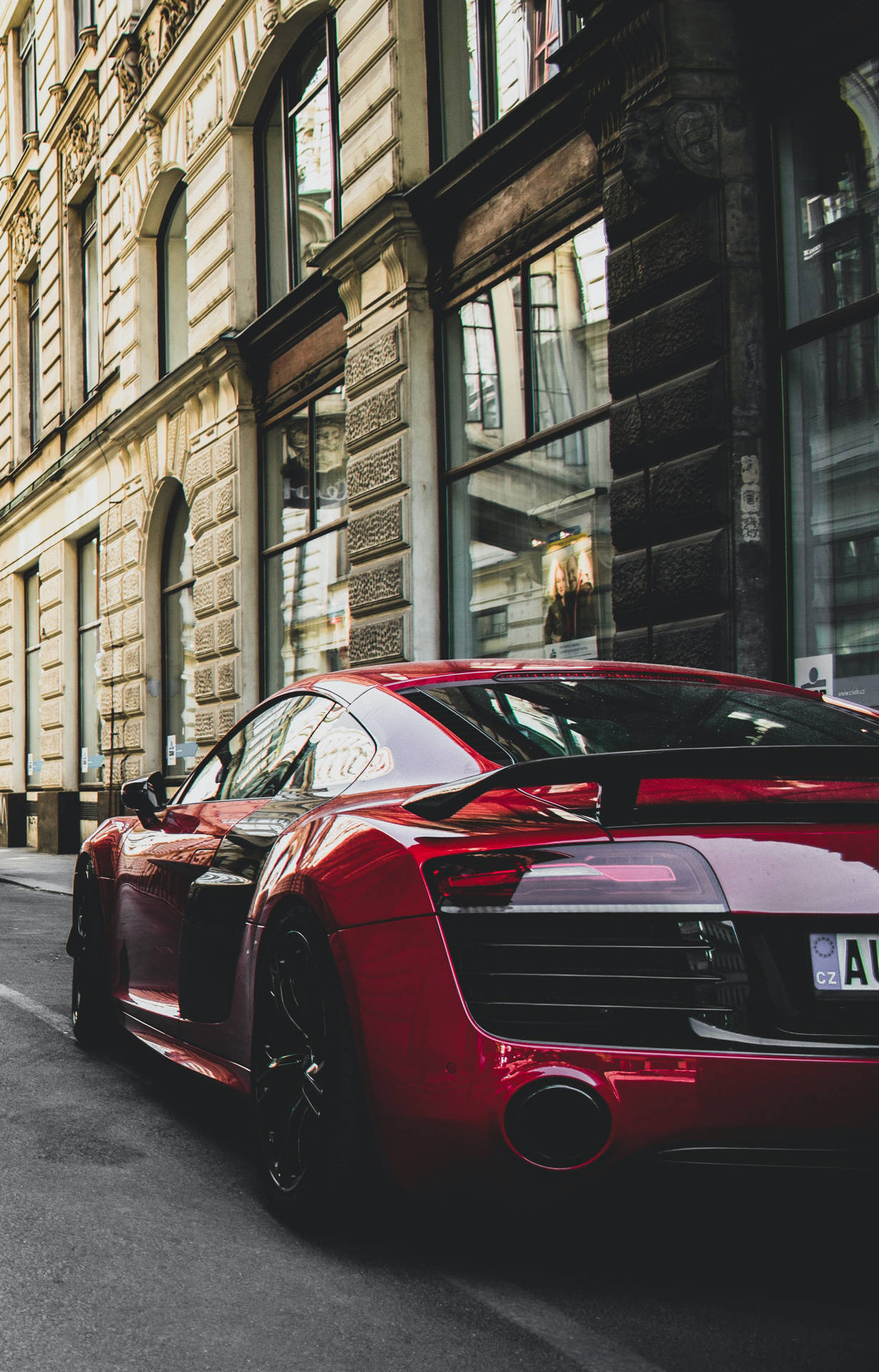 Car 4k Deep Red Audi R8 Wallpaper