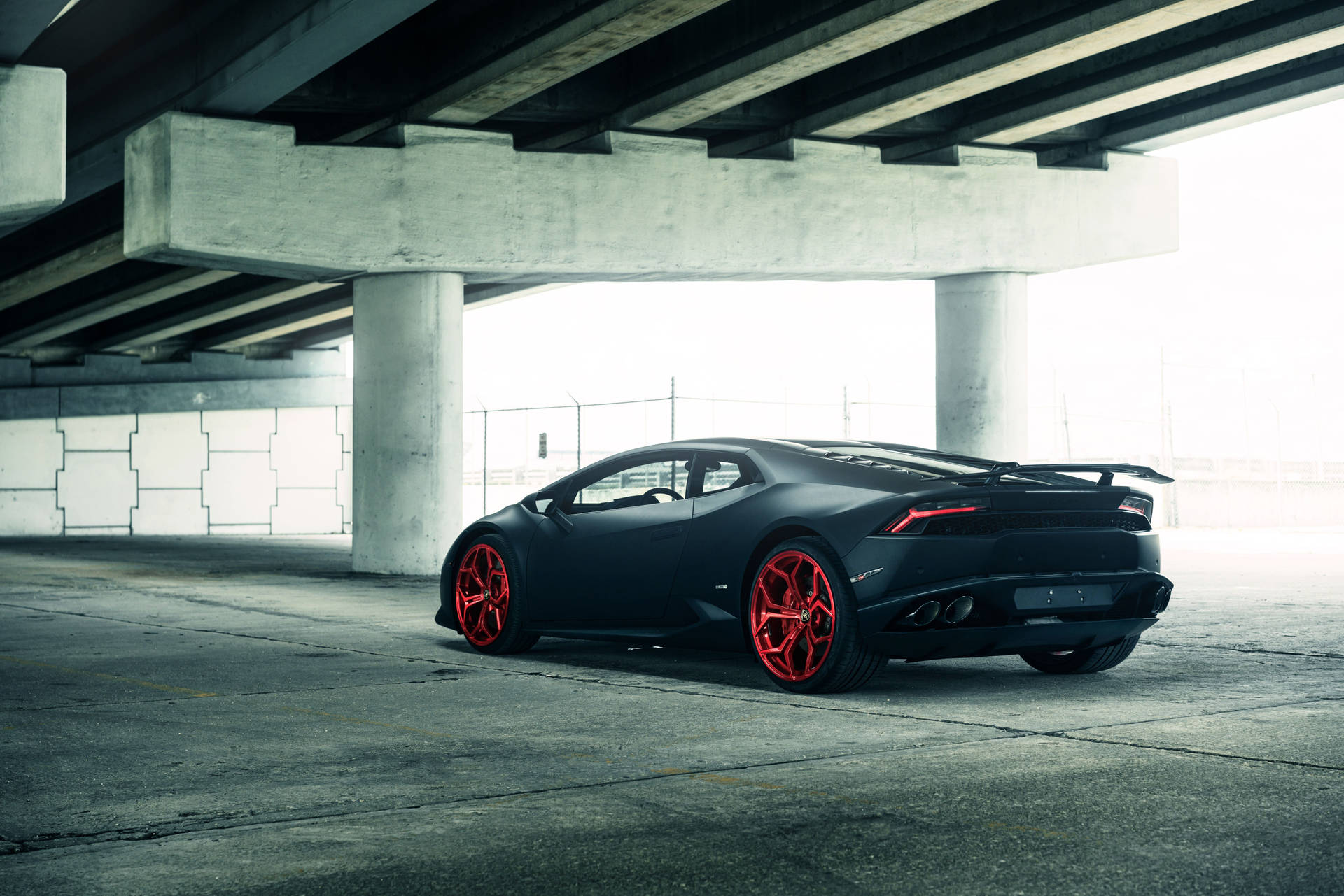 Car 4k Matte Black Lamborghini Huracan Wallpaper