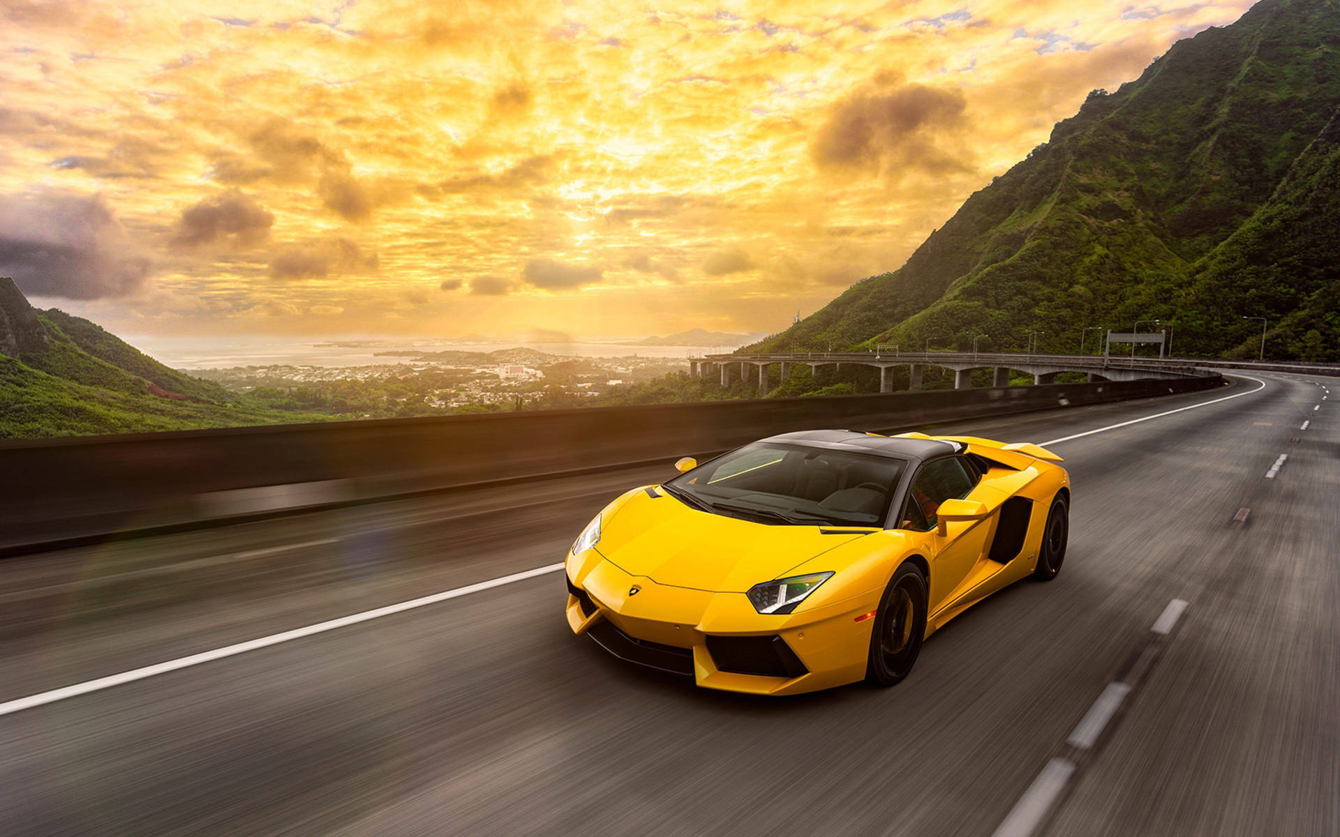 Car 4k Yellow Lamborghini Aventador Wallpaper