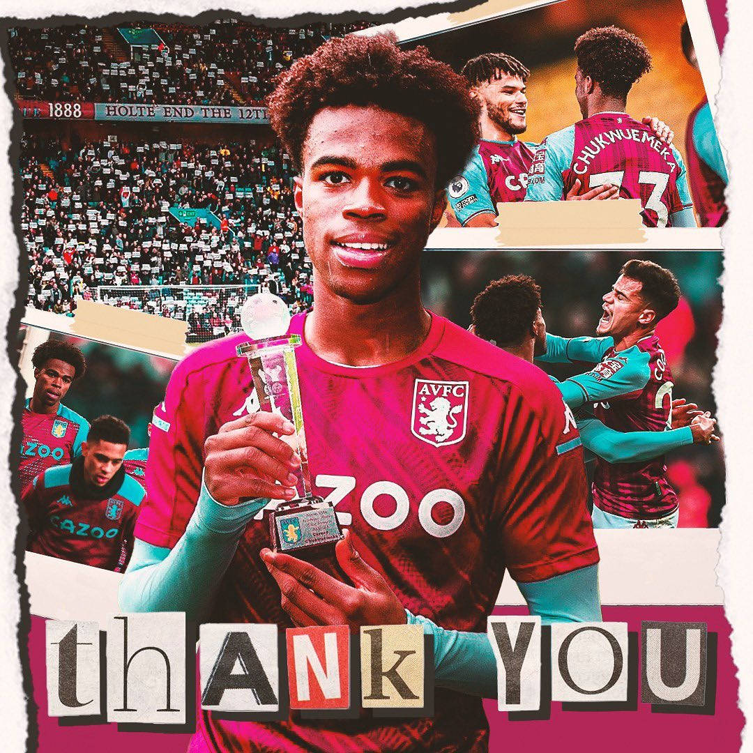 Carney Chukwuemeka Aston Villa Fc Collage Wallpaper