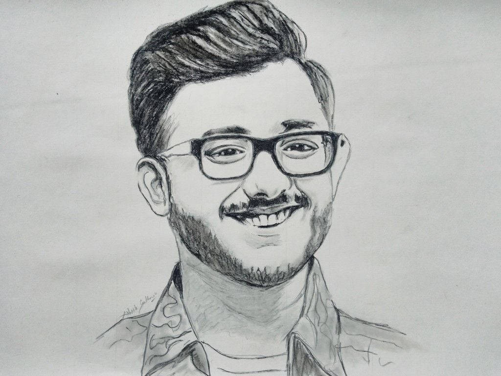 Carryminati Sketch Wallpaper