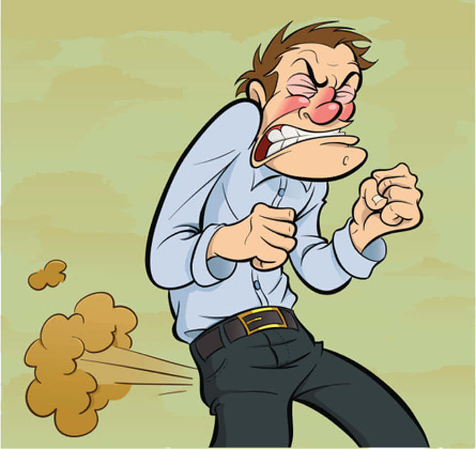 Cartoon Man Farting Wallpaper