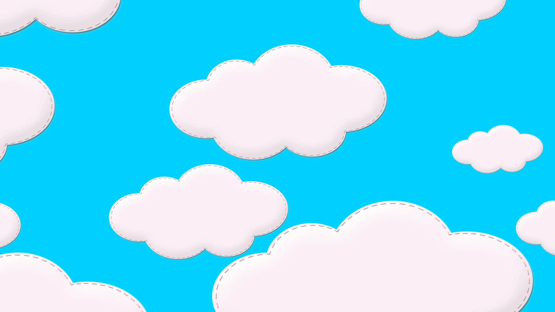 Cartoony Aesthetic Clouds Wallpaper