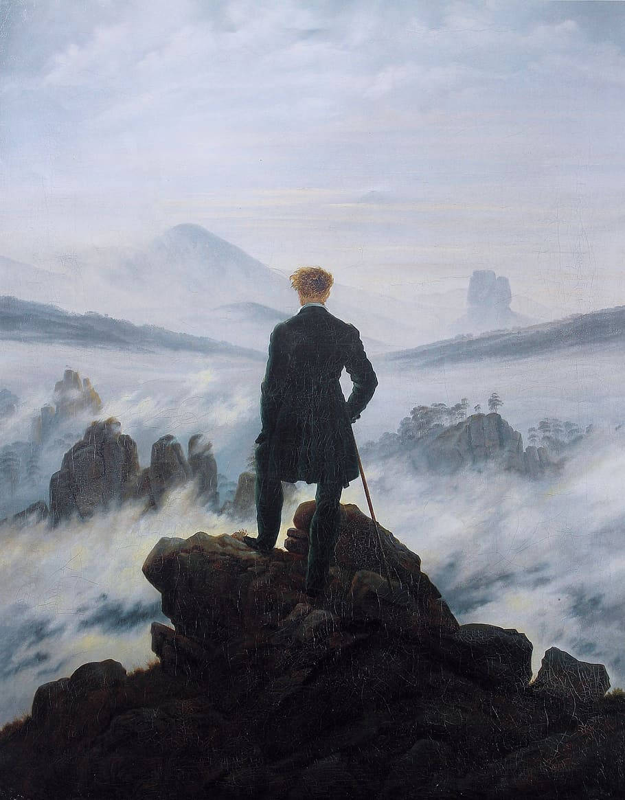 Caspar David Friedrich Famous Paintings Iphone Wallpaper