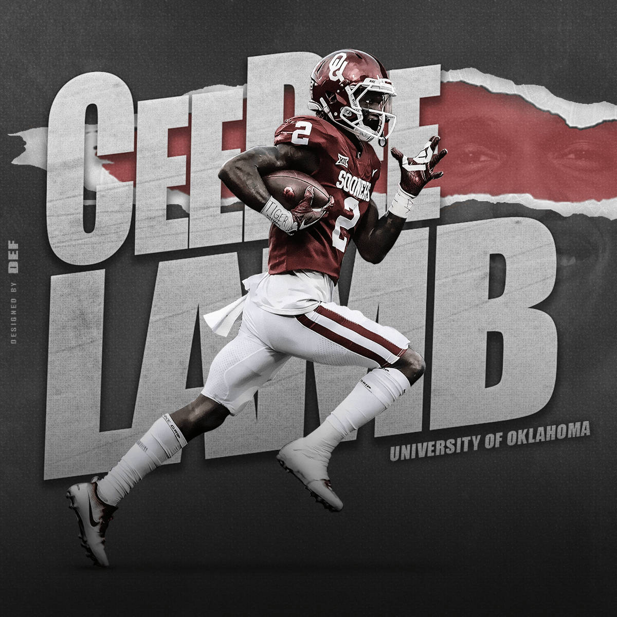 Ceedee Lamb Football Poster Wallpaper