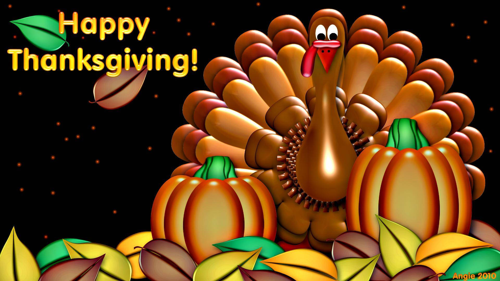 Celebrate Thanksgiving With A Roast Turkey Wallpaper