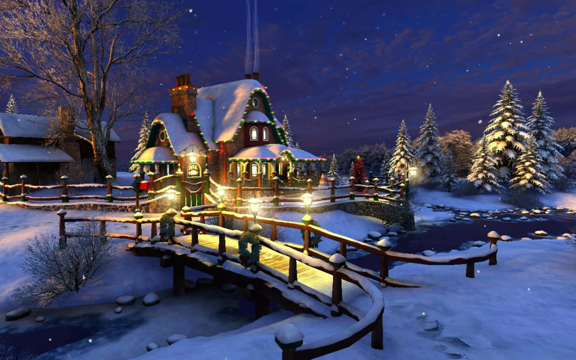 Celebrate The Coming Of The Season With A Beautiful Landscape! Wallpaper