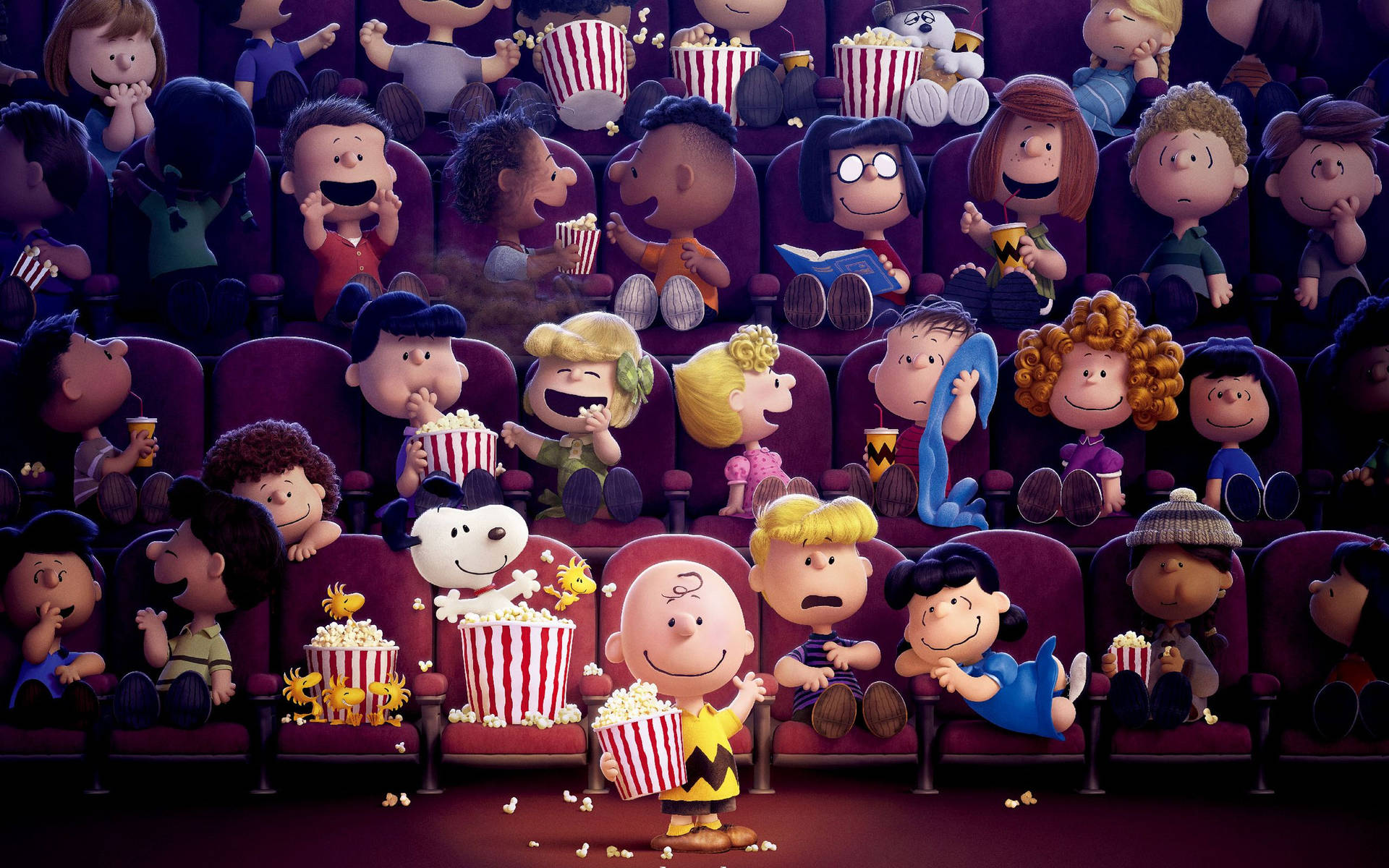Celebrate The Holidays With The Peanuts Movie Wallpaper