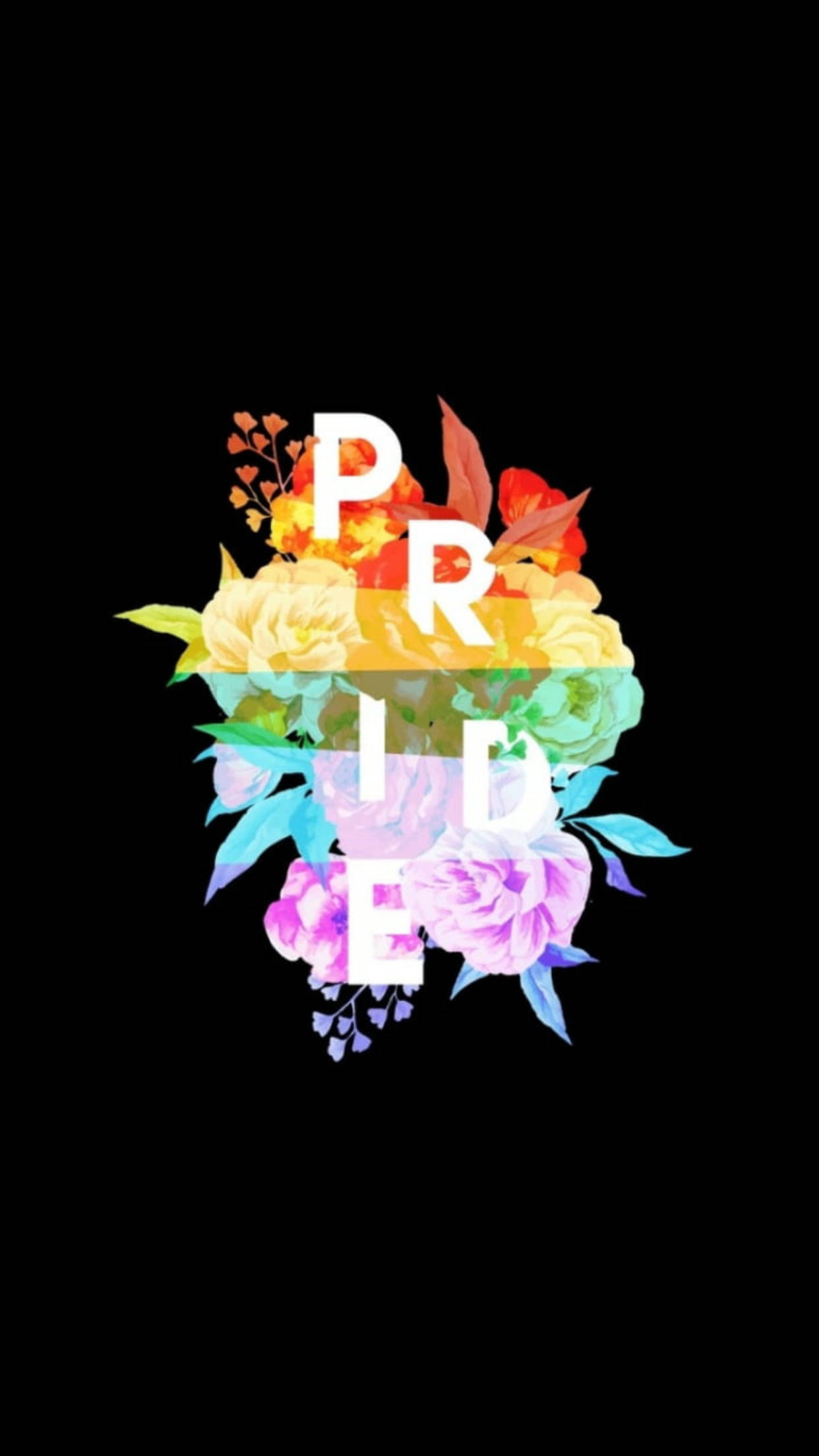 Celebrating Diversity - Floral Pride Lgbt Phone Wallpaper! Wallpaper