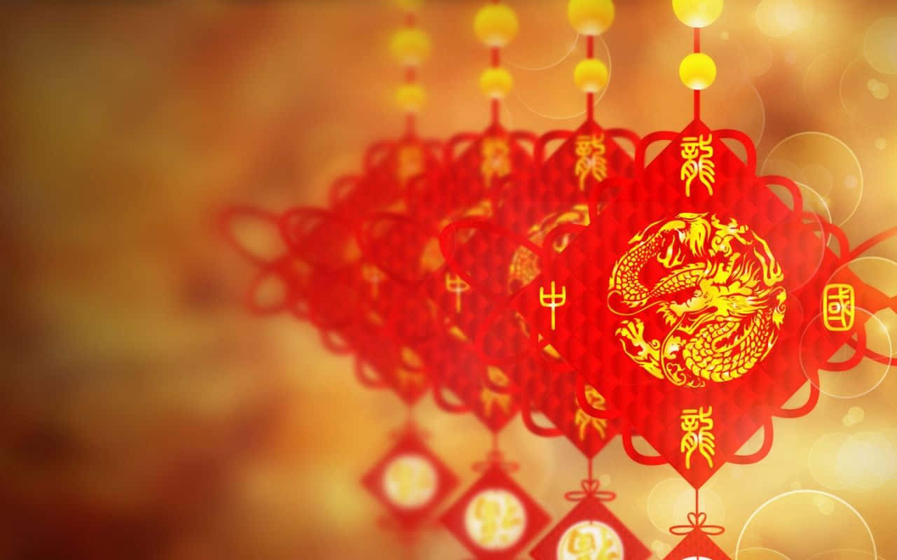 Celebratory Spirit Of Chinese New Year 2022 Wallpaper