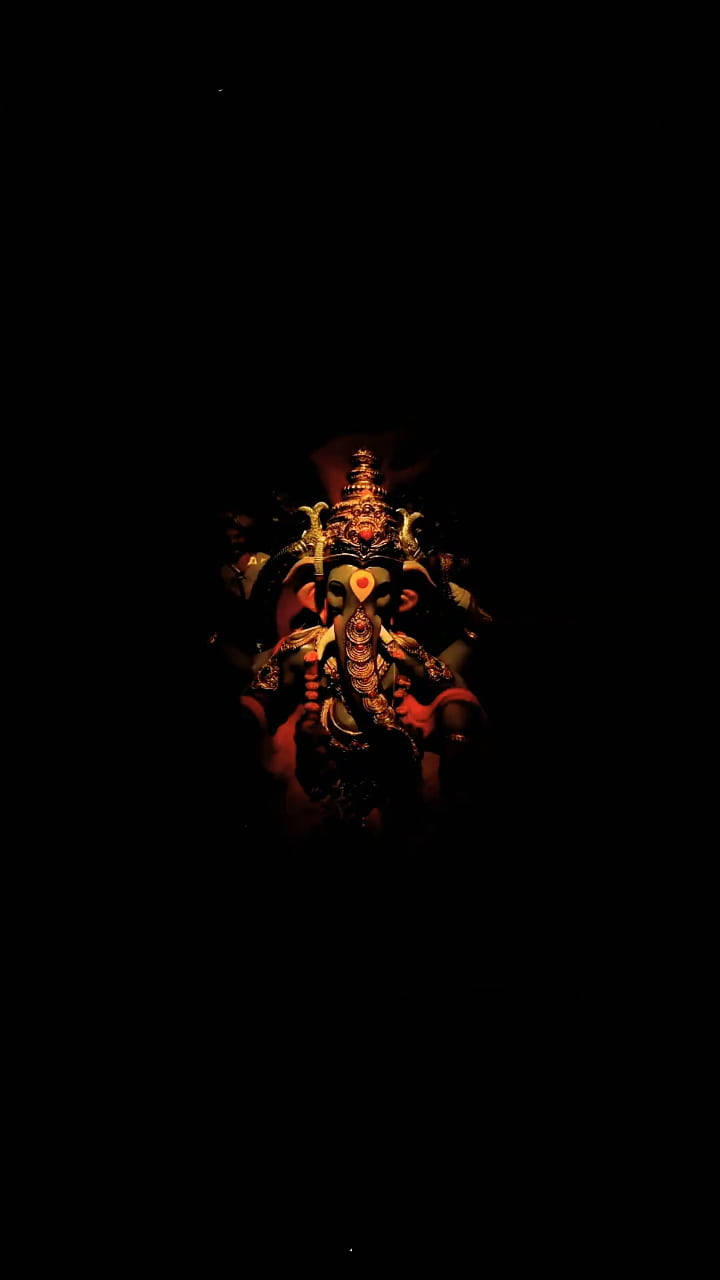 Centered Ganesh Iphone Wallpaper