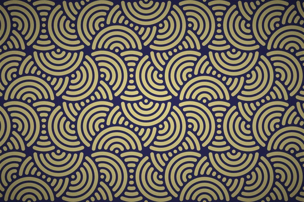 Characterful Retro Computer In Art Deco Style Wallpaper
