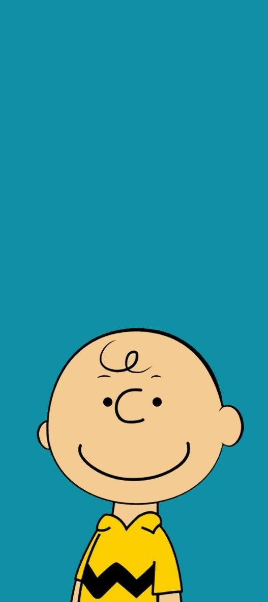 Charlie Brown Turquoise Background Wallpaper
