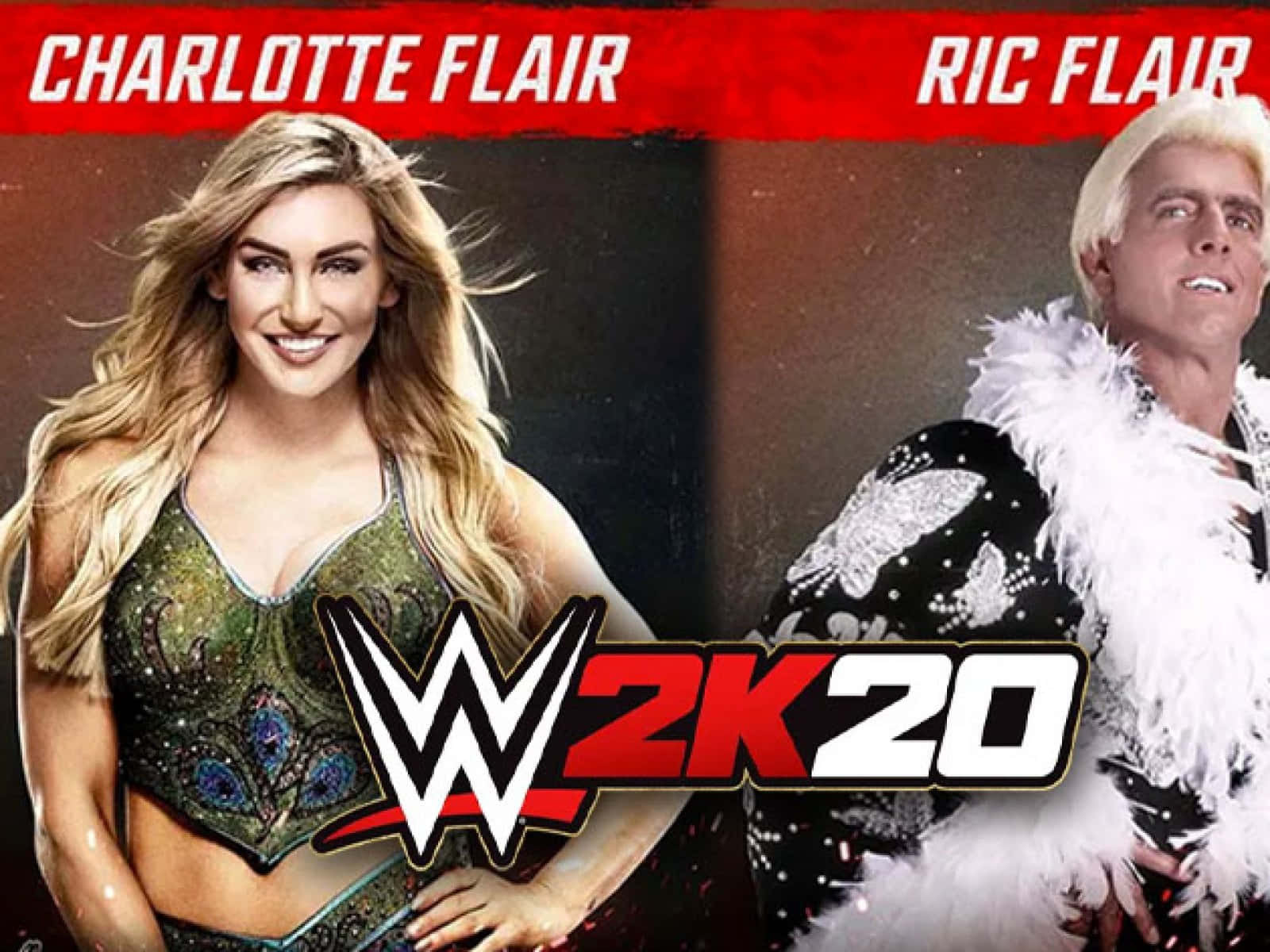 Charlotte Flair With Dad Ric Flair Wwe 2020 Roster Wallpaper
