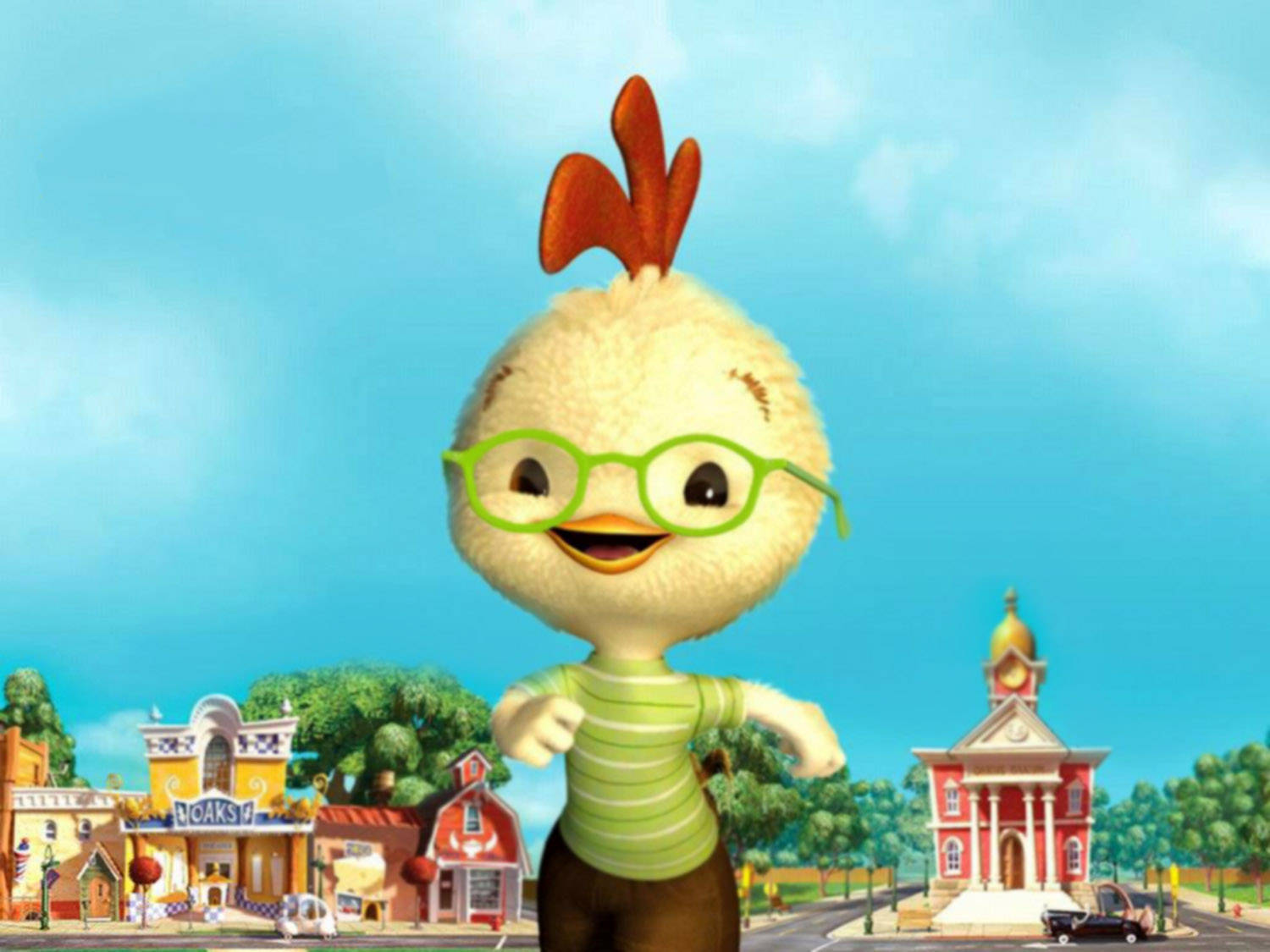 Cheerful Chicken Little Wallpaper