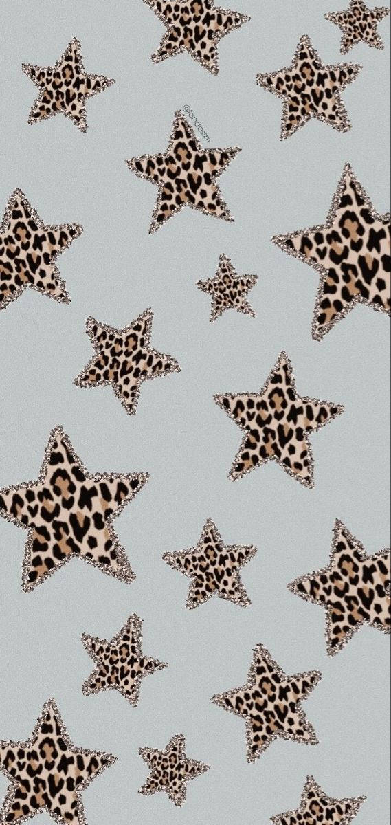 Cheetah Print Stars Wallpaper