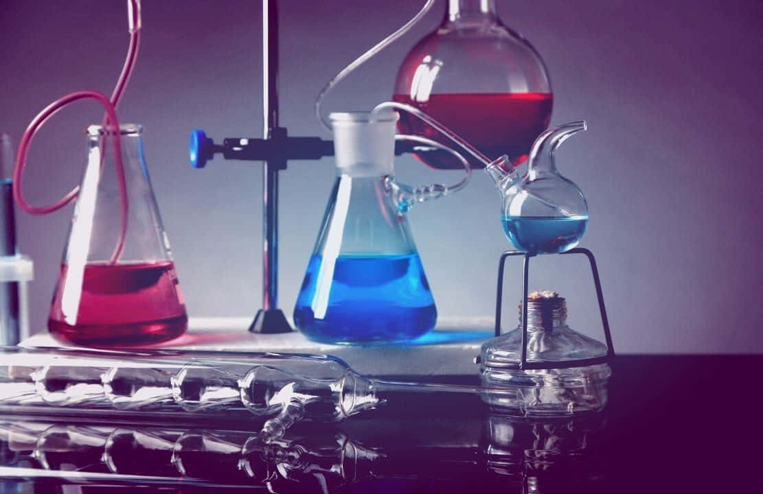 Chemistry Lab Experiment Setup Wallpaper