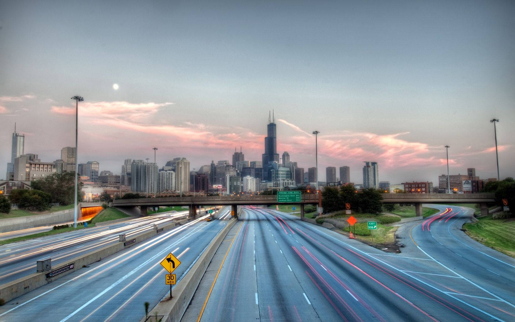 Chicago Peaceful Road Wallpaper