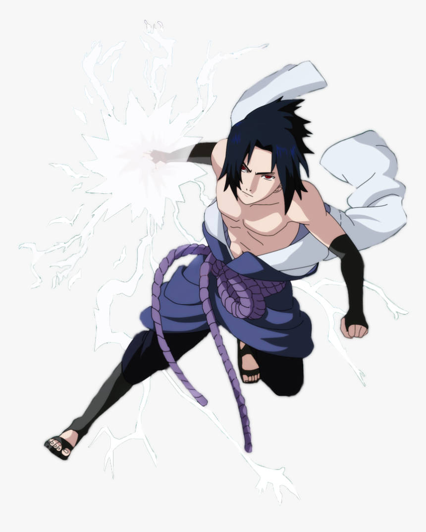 Chidori Sasuke Topless Wallpaper