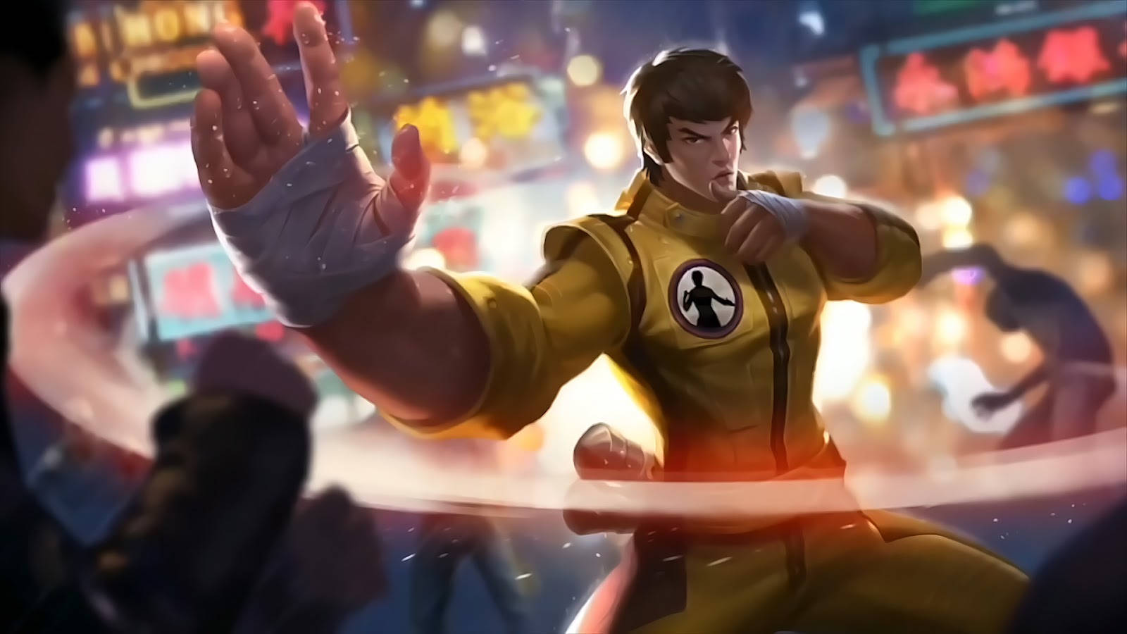 Chou Mobile Legend Bruce Lee Skin Wallpaper