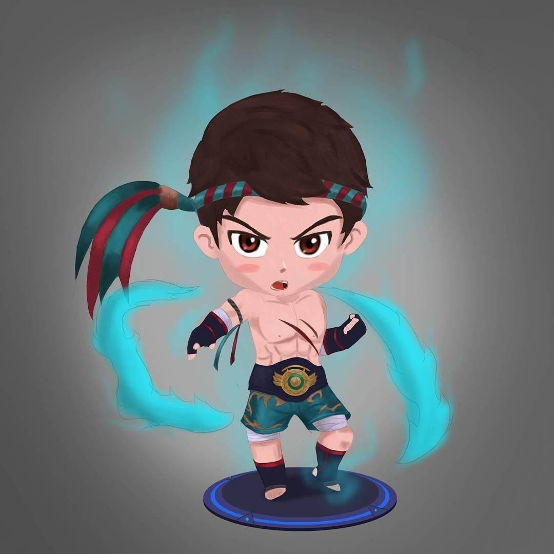 Chou Mobile Legend Chibi Muay Thai Wallpaper