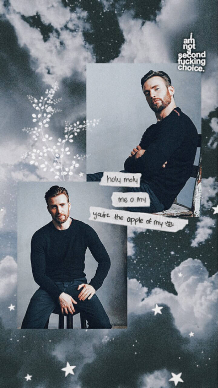 Chris Evans Blue Aesthetic Wallpaper