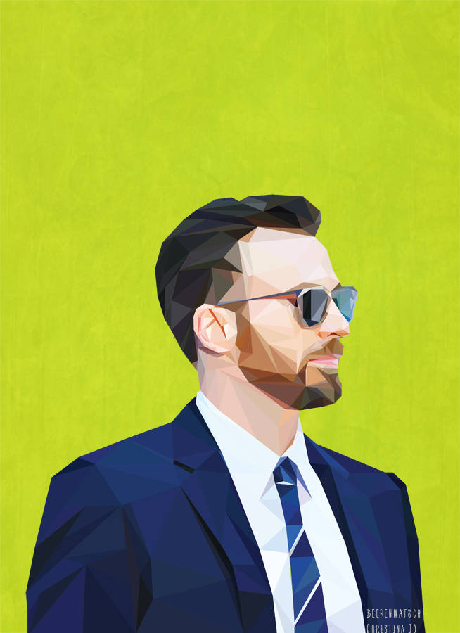 Chris Evans Polygon Art Wallpaper