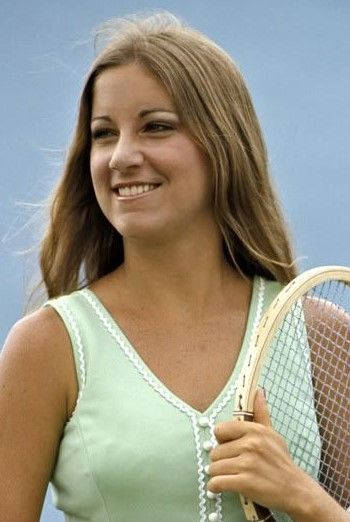 Chris Evert - Tennis Legend In Action Wallpaper