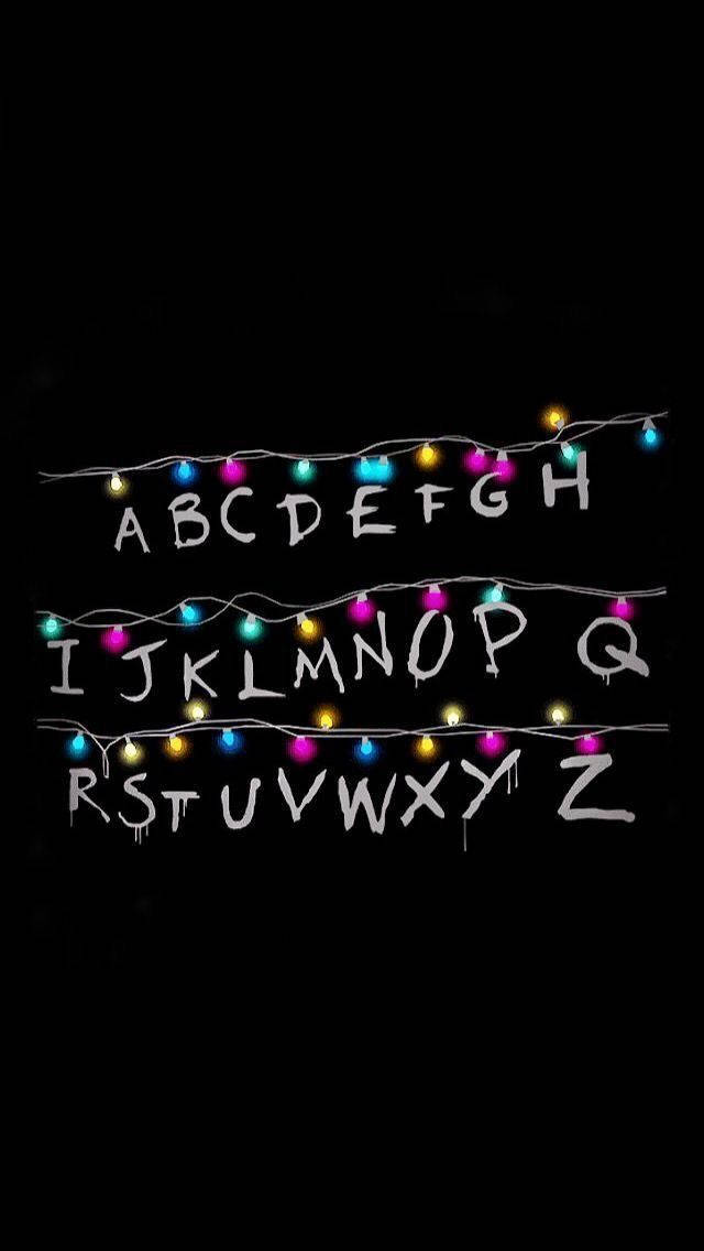 Christmas Lights Stranger Things Phone Wallpaper