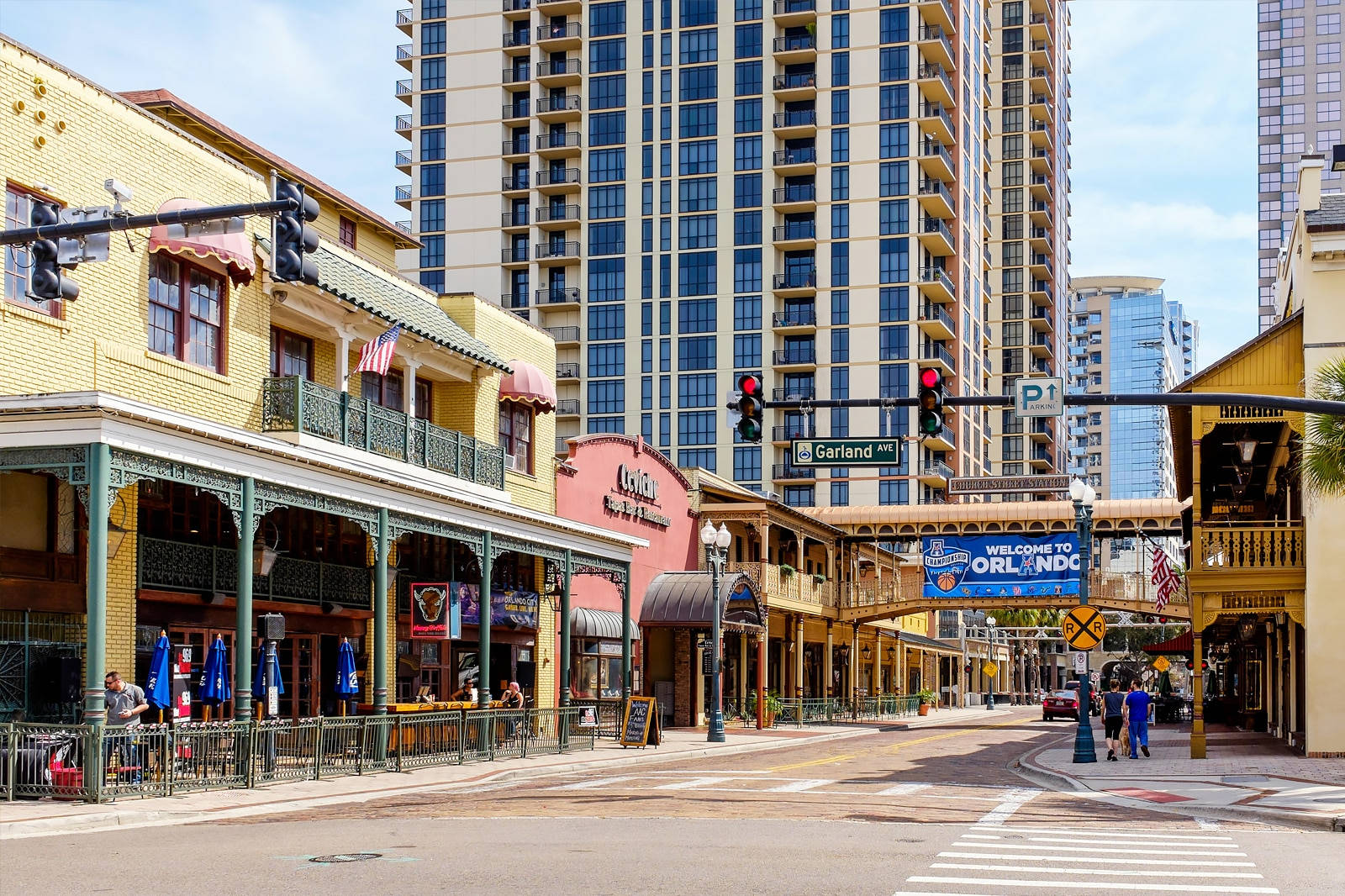 Church Street In Downtown Orlando Wallpaper