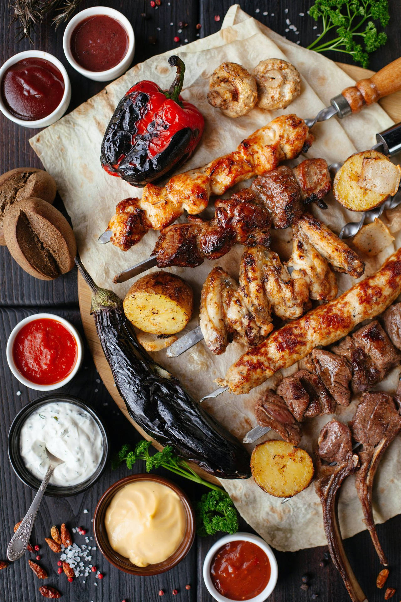 Churrasco On Stick Wallpaper