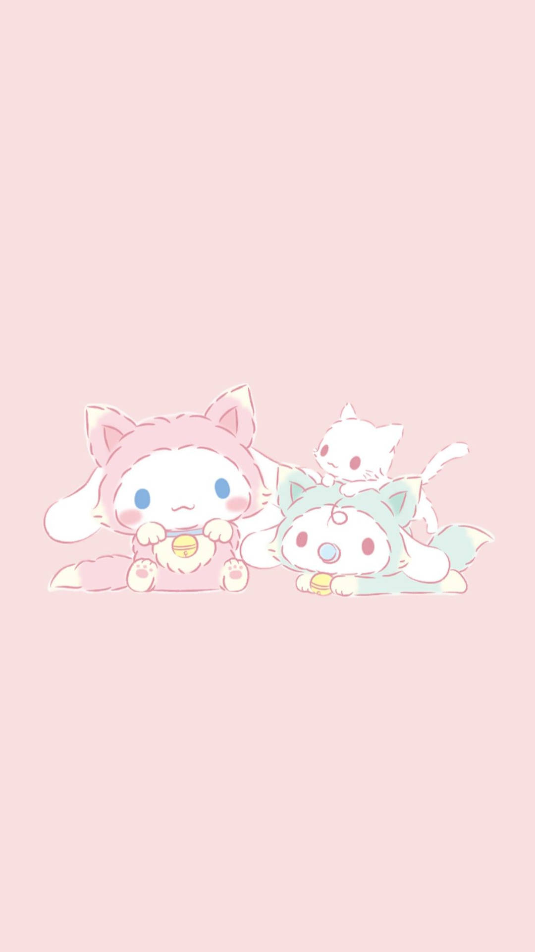 Cinnamoroll Cat Family Wallpaper