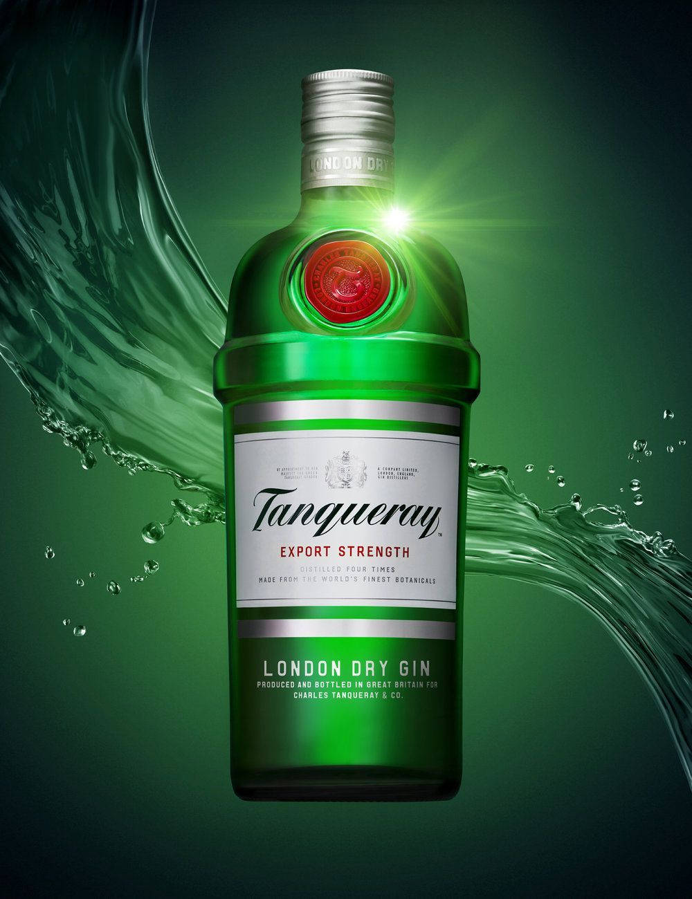 Classic Elegance In A Bottle- Tanqueray Gin Wallpaper