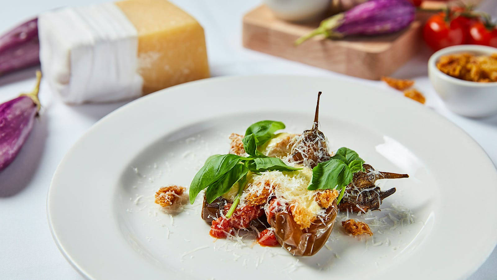 Classic Italian Parmigiana Dish Wallpaper