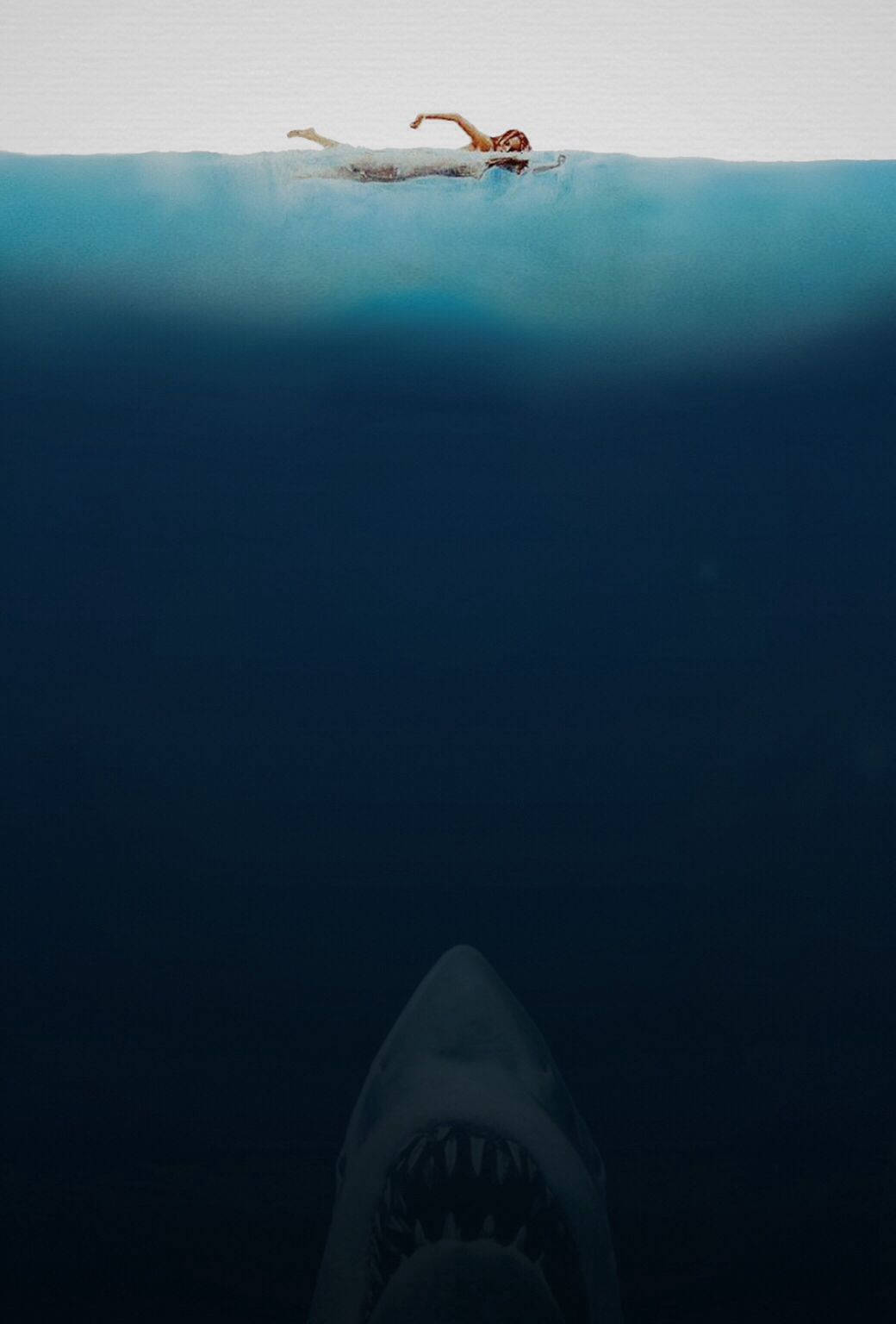 Classic Jaws Poster Wallpaper