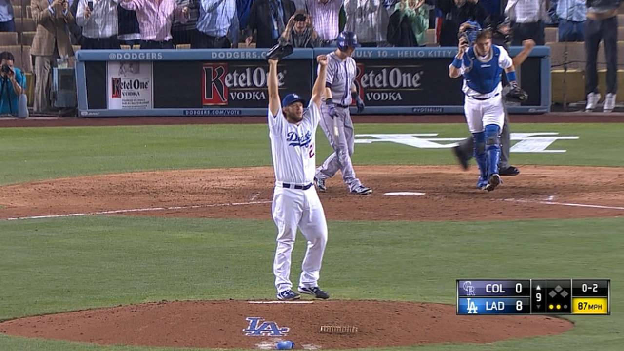 Clayton Kershaw Fist In The Air Wallpaper