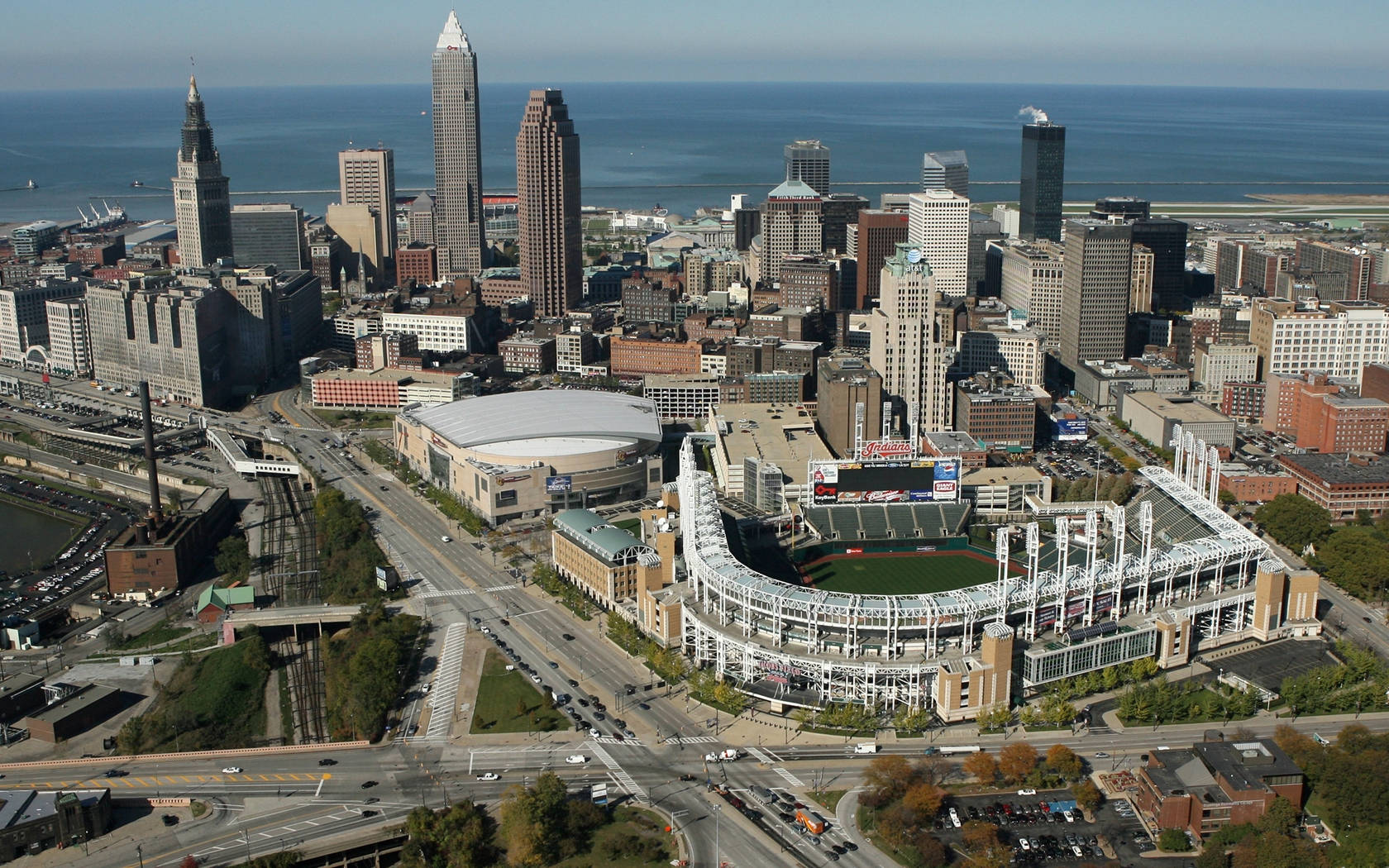 Cleveland Aerial View Wallpaper