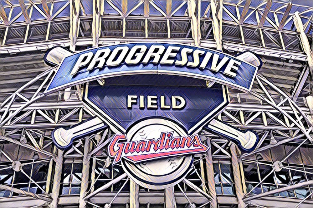 Cleveland Guardians Progressive Field Art Wallpaper