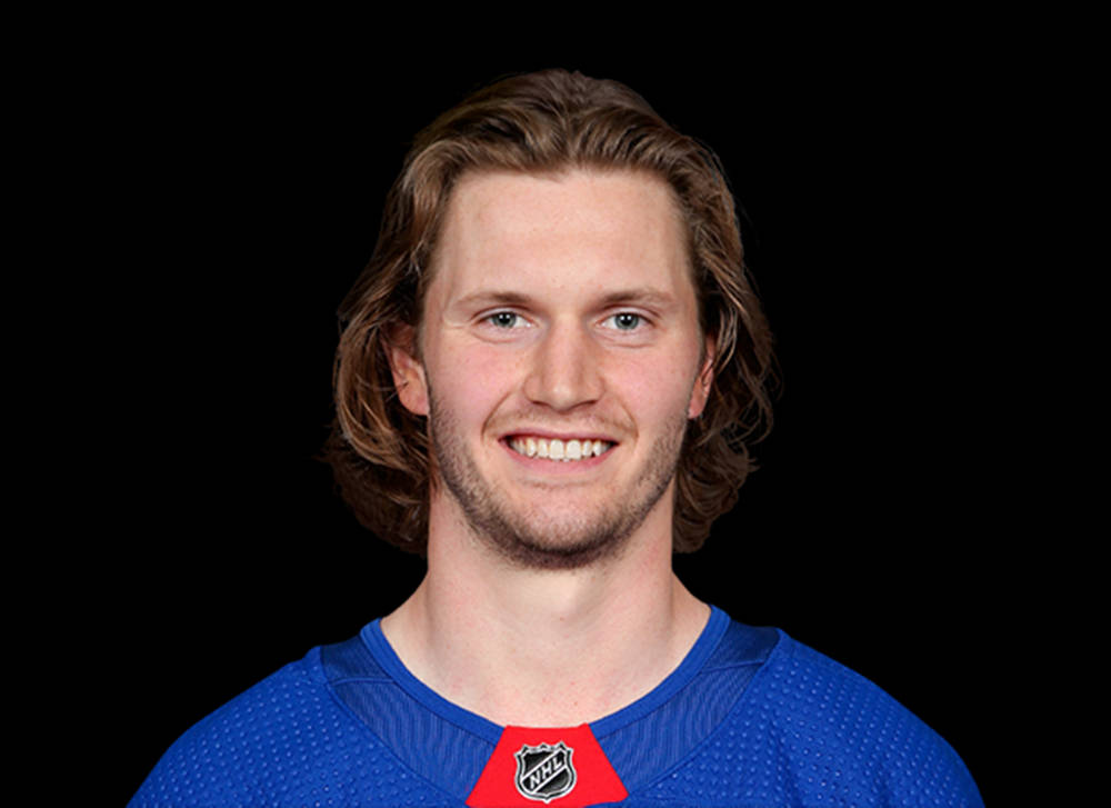 Close Up Look Of Jacob Trouba Smiling At The Camera Wallpaper