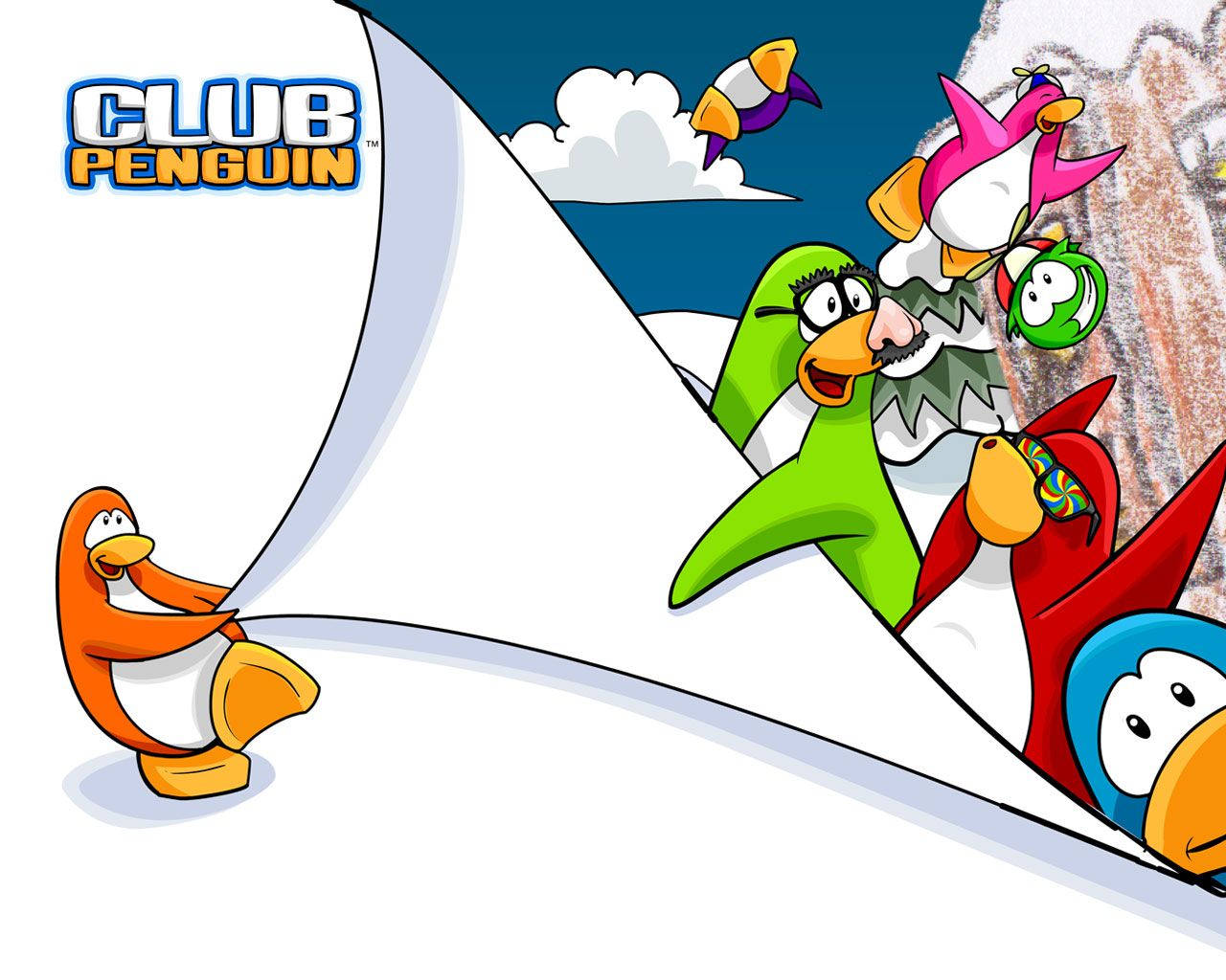 Club Penguin Artwork Wallpaper