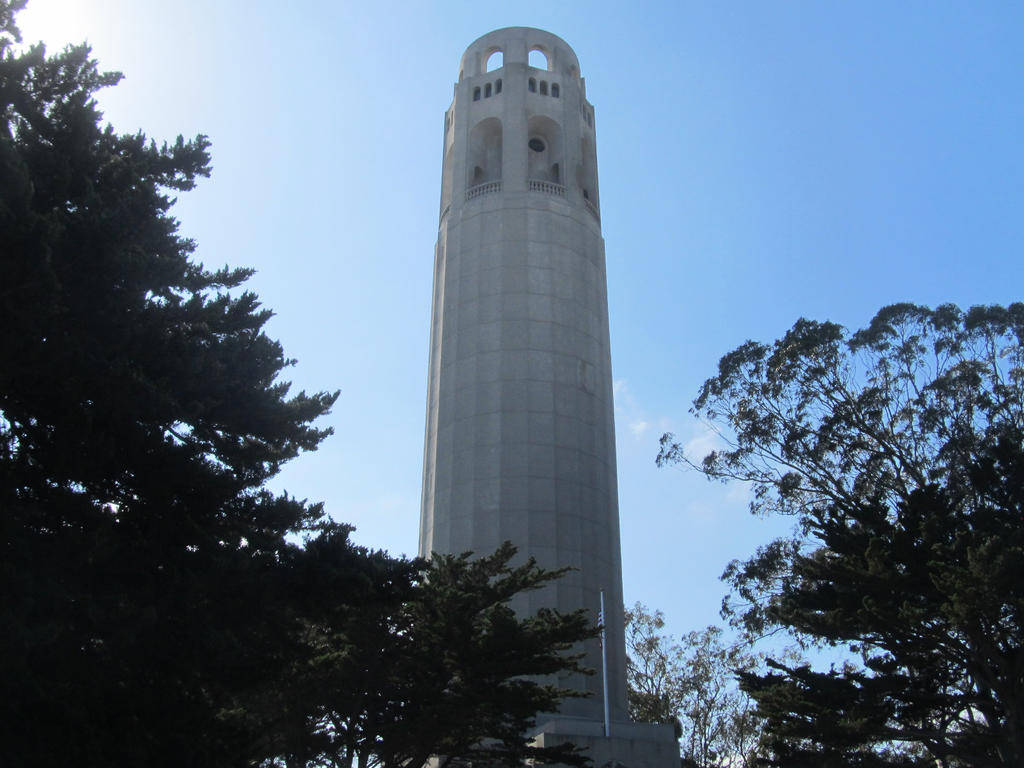 Coit Tower From Below Wallpaper