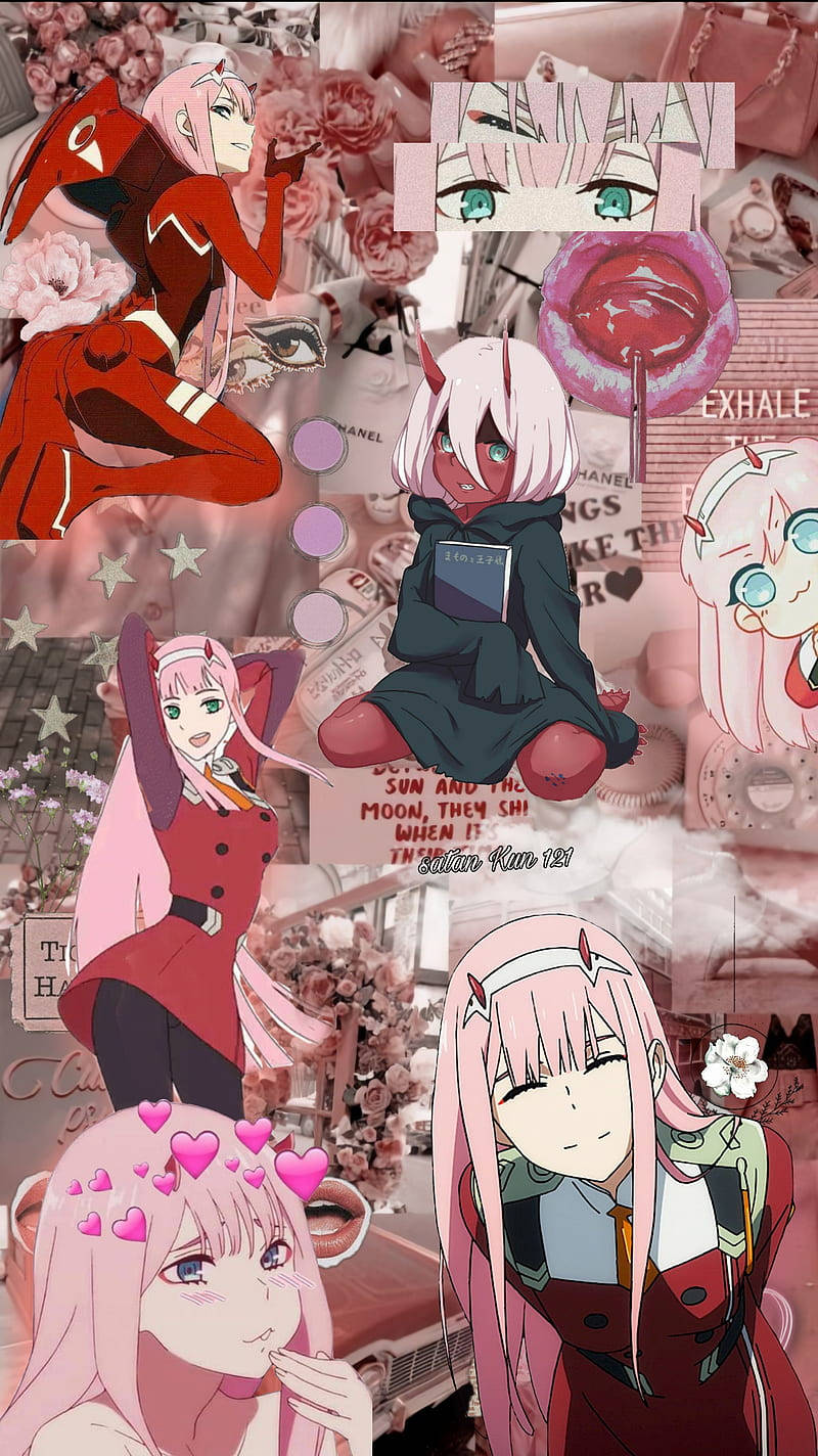 Collage Zero Two Art Phone Wallpaper