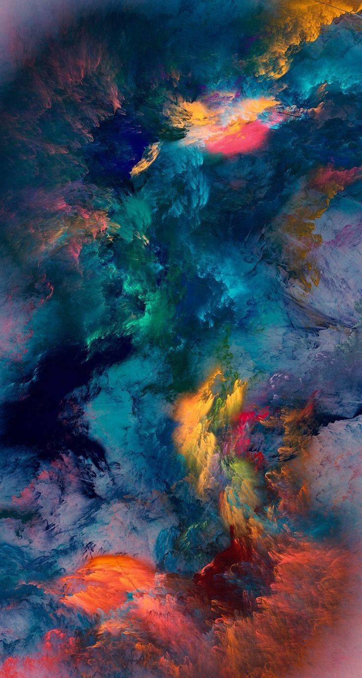 Color Splash Abstract Digital Art Iphone Wallpaper