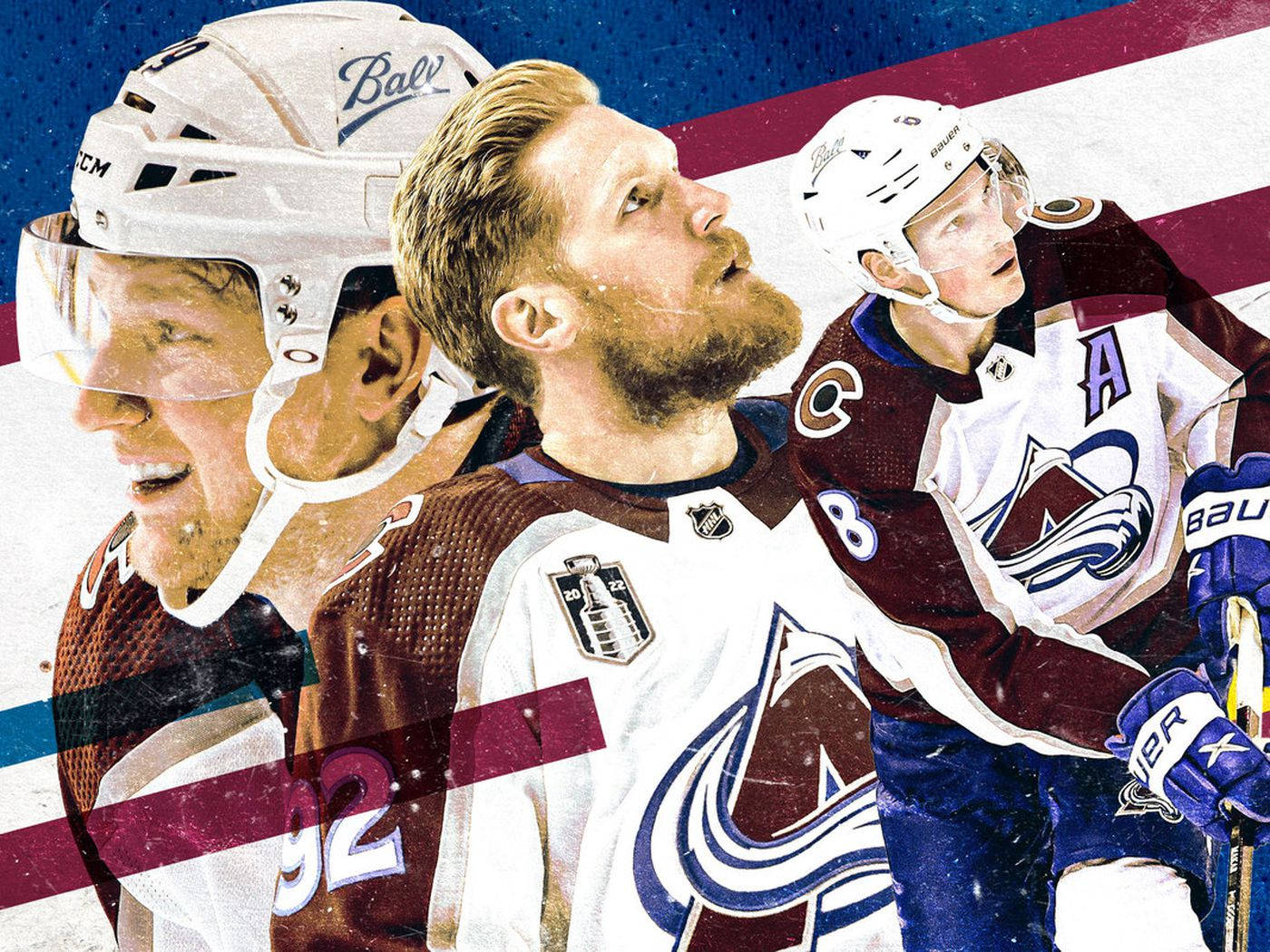 Colorado Avalanche Gabriel Landeskog Graphic Art Wallpaper