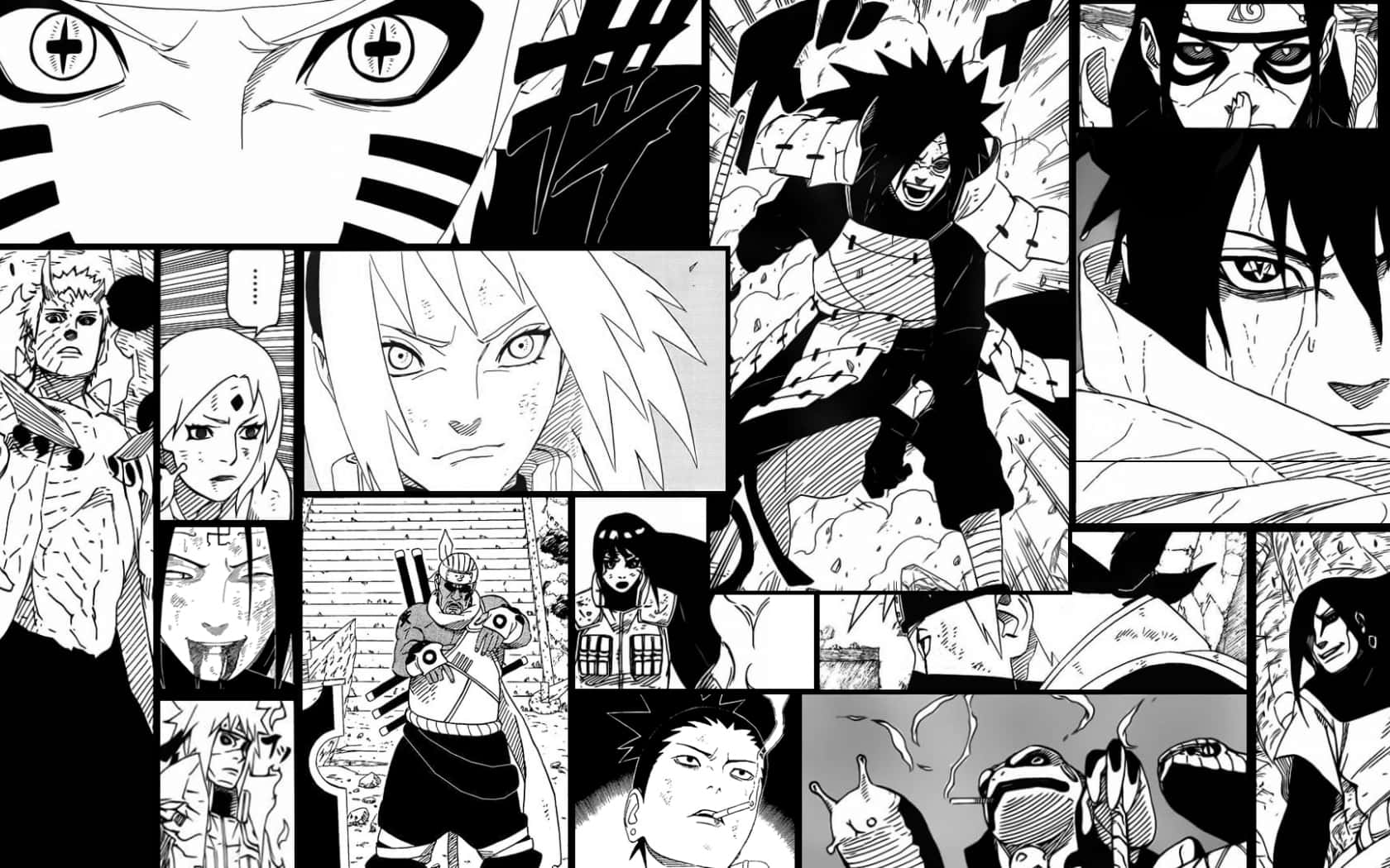 Colorful Artwork Depicting The Pages Of A Manga Book Wallpaper