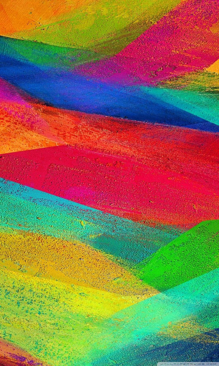Colorful Brush Strokes Samsung Wallpaper