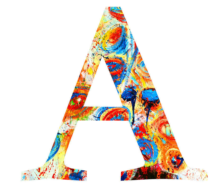Colorful Capital Alphabet Letter A Wallpaper