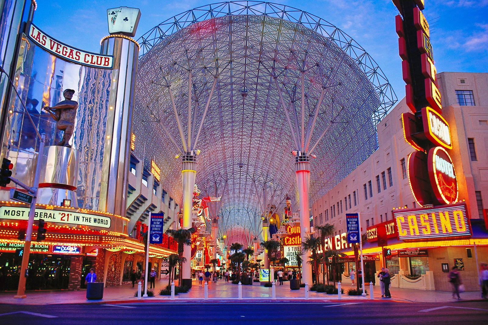 Colorful Fremont Street Night Sky Wallpaper