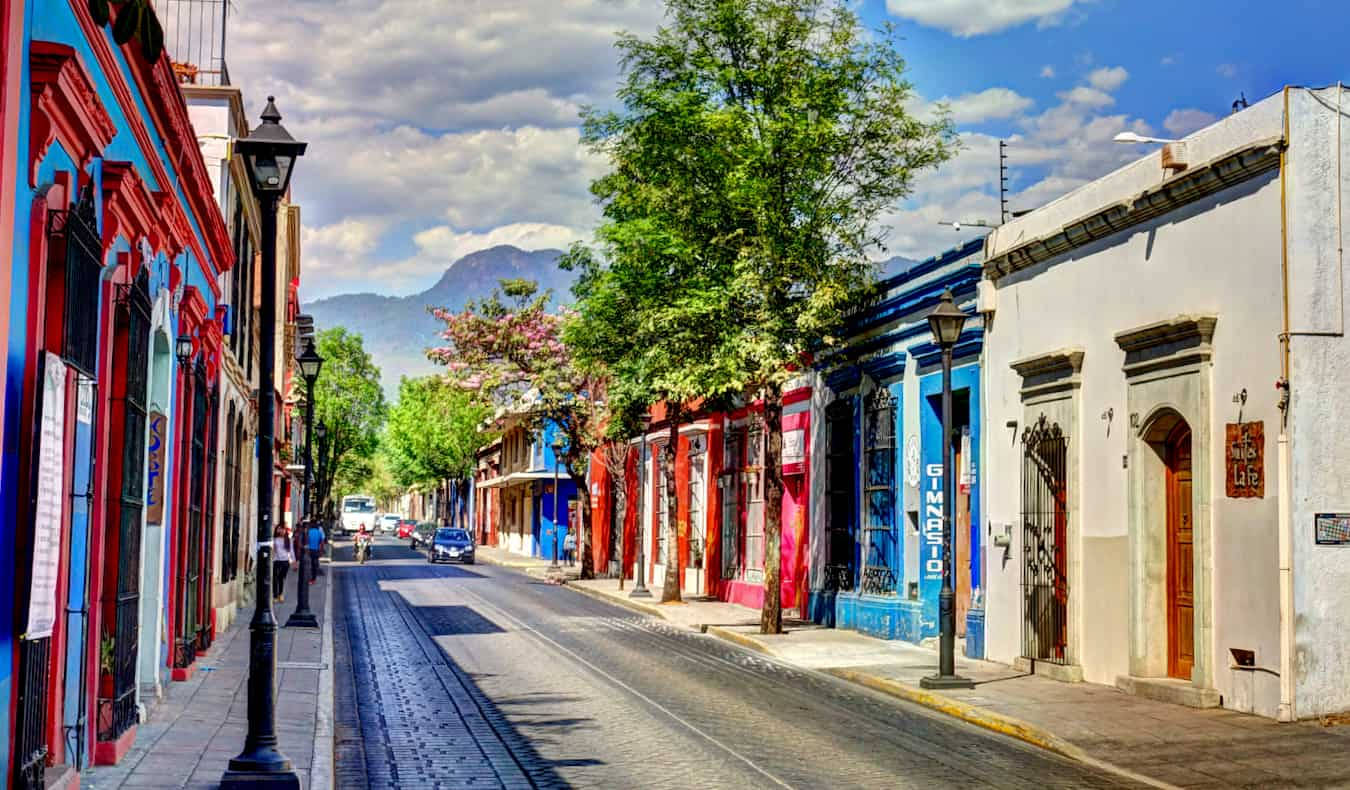 Colorful Houses In Oaxaca Wallpaper