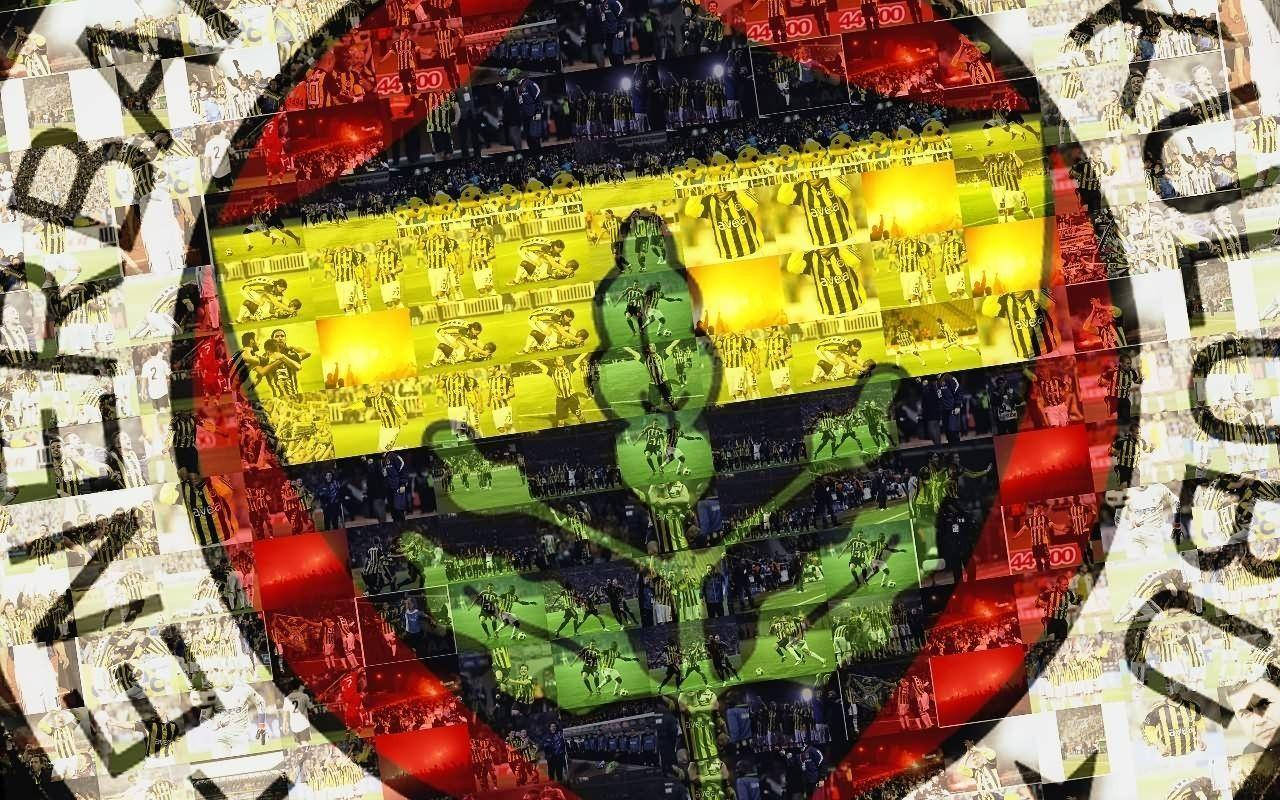 Colorful Mosaic Fenerbahce Wallpaper